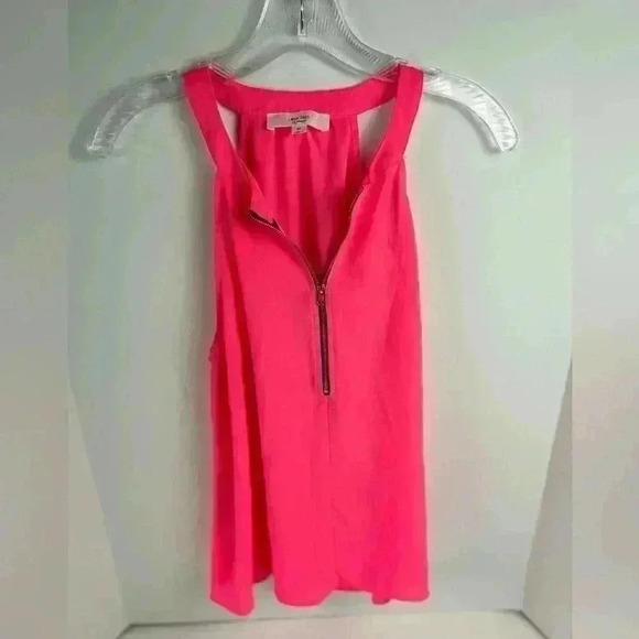 Love Tree Pink Zipper Front Top- Size M - Picture 5 of 7